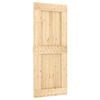 vidaXL Ușă glisantă NARVIK Natural și Negru 85 x 210 cm (152,5 cm)