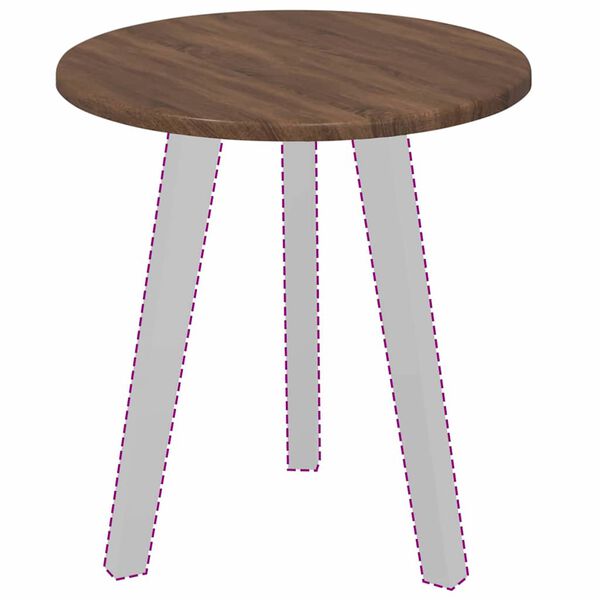 vidaXL Placă de masă Stejar brun 40 x 40 x 1,5 cm Lemn compozit