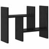 vidaXL Organizator Birou Stejar Negru 50 x 15,5 x 35,5 cm