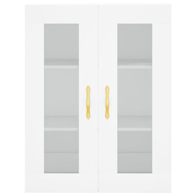 vidaXL Dulap înalt, alb, 69,5x34x180 cm, lemn compozit