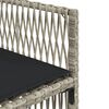 vidaXL Set mobilier de grădină cu perne 17 piese gri deschis poliratan