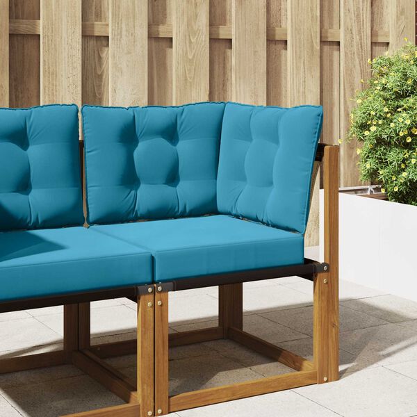 vidaXL Perna pentru canapea de exterior 3 pcs Albastru regal Poliester