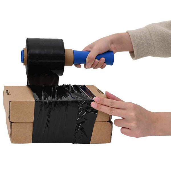 vidaXL Filme extensibile 10 buc Negru 23 &micro;m 10 cm x 300 m