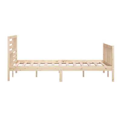 vidaXL Cadru de pat, 150x200 cm, lemn masiv, King Size
