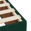 vidaXL Pat box spring cu saltea, verde &icirc;nchis, 90x190 cm, catifea