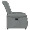 vidaXL Fotoliu rabatabil electric, gri deschis, textil