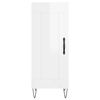 vidaXL Dulap &icirc;nalt, alb extralucios, 34,5x34x180 cm, lemn prelucrat