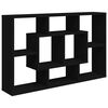 vidaXL Raft de perete, negru, 85x16x52,5 cm, lemn prelucrat