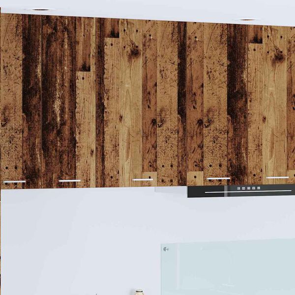 vidaXL Dulap suspendat Lemn vechi și Alb 50 x 31 x 80 cm Lemn compozit