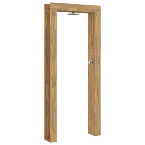 vidaXL Duș exterior 226 cm Lemn masiv de acacia și oțel inoxidabil Alb