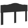 vidaXL Cadru de pat cu headboard Negru 140 x 190 cm Lemn compozit
