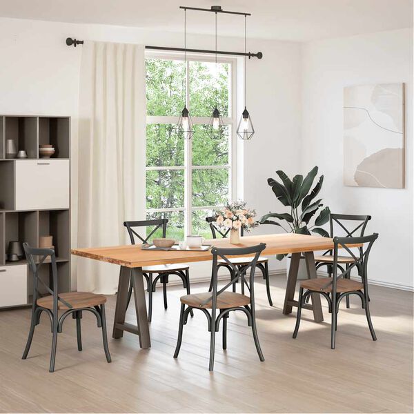 vidaXL Picioare de masă &icirc;n formă de A, 2 buc., 50x(72-73) cm, oțel