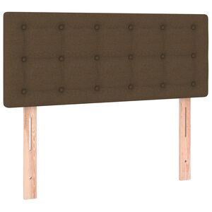 vidaXL Tăblie de pat, maro &icirc;nchis, 90x5x78/88 cm, textil