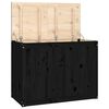 vidaXL Cutie de rufe, negru, 88,5x44x66 cm, lemn masiv de pin