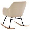 vidaXL Scaun balansoar, crem, material textil