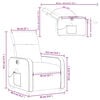 vidaXL Fotoliu electric de masaj rabatabil, maro, piele ecologică