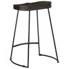 vidaXL Scaune de bar 2 buc Negru 45x40x62 cm lemn masiv de mango