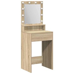 vidaXL Masă de Machiaj Stejar Sonoma 50 x 41 x 135 cm Lemn prelucrat