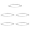 vidaXL potrivit pentru inele de copac plat 5 buc. Argintiu &Oslash;50/80 cm