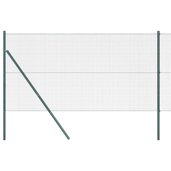vidaXL St&acirc;lp de gard. Verde 25 x 1,2 m (plasă de 19 x 19 mm)