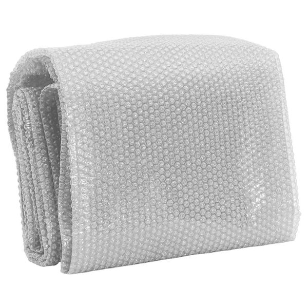 vidaXL Folie solară plutitoare de piscină, gri, 549 x 274 cm, PE