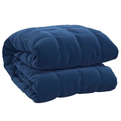vidaXL Pătură anti-stres, albastru, 137x200 cm, 10 kg, textil
