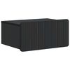 vidaXL Dulap de noapte suspendat cu sertar Negru 49 x 34,5 x 24 cm