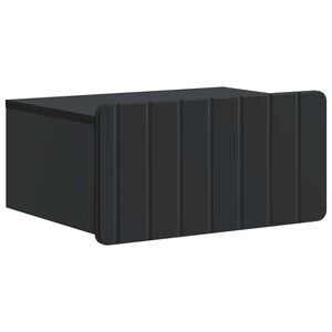 vidaXL Dulap de noapte suspendat cu sertar Negru 49 x 34,5 x 24 cm
