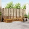vidaXL Set de canapele de exterior 6 pcs natural