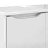 vidaXL Cabinet pentru chiuvetă de baie Alb lucios 60 x 30 x 60 cm