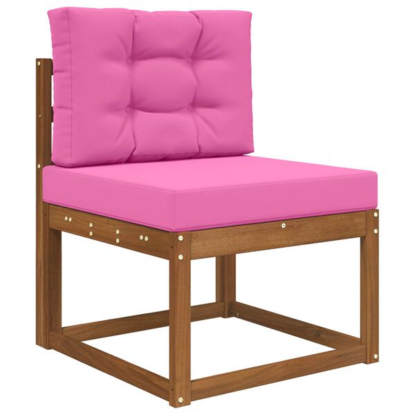 vidaXL Perna pentru canapea de exterior 2 pcs Roz Poliester