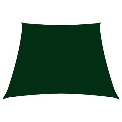 vidaXL Parasolar, verde închis, 2/4x3 m, țesătură oxford, trapez