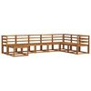 vidaXL Set de canapele de exterior cu pernă 8 pcs Natural și Antracit