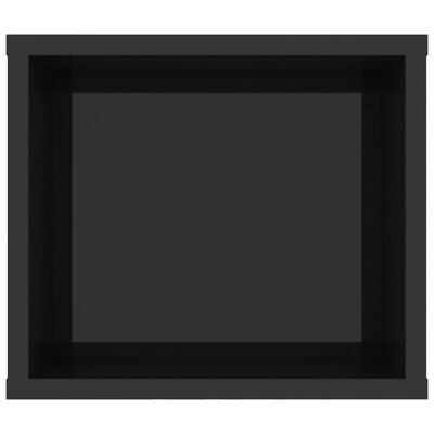 vidaXL Dulap TV suspendat, negru extralucios, 100x30x26,5 cm, PAL