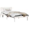 vidaXL Cadru de pat cu headboard Alb 80 x 200 cm Lemn de pin masiv
