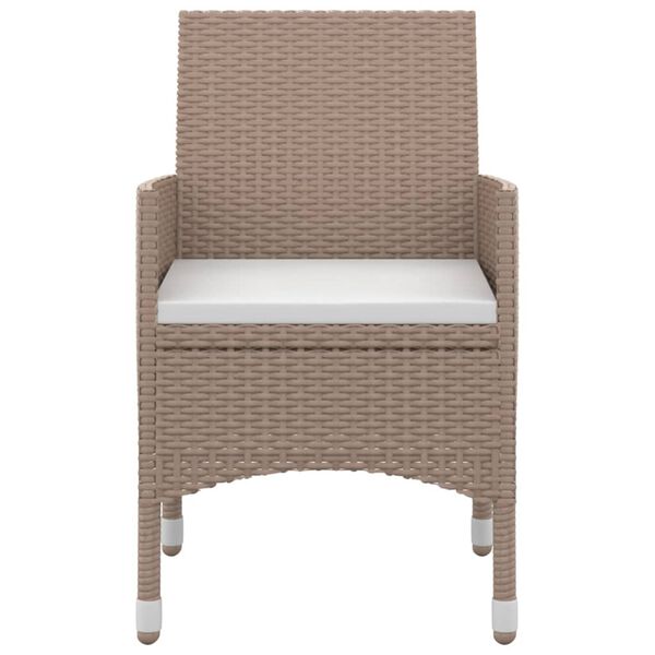 vidaXL Set mobilier de grădină cu perne, 5 piese, poliratan și sticlă