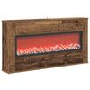 vidaXL Șemineu electric Lemn vechi 114 x 18 x 58,5 cm Lemn prelucrat