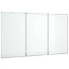 vidaXL Tablă magnetică pliabilă, alb, 180x80x1,7 cm, aluminiu