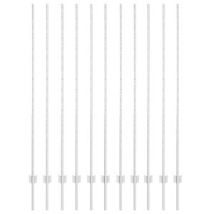 vidaXL St&acirc;lp de gard. 11 pcs Argintiu 160 cm Oțel