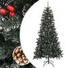 vidaXL Brad de Crăciun artificial cu suport, verde, 240 cm, PVC