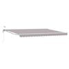 vidaXL Cort electric retractabil Gri deschis și alb. 4,5 &times; 3 m