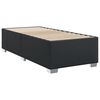 vidaXL Pat box spring cu saltea, negru, 90x200 cm, piele ecologică