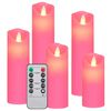 vidaXL Set lum&acirc;nări electrice cu LED și telecomandă, 5 buc., alb cald