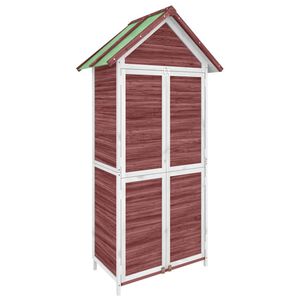 vidaXL Magazie de unelte grădină cafeniu 89x52,5x175 cm lemn masiv pin