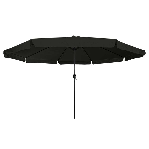 vidaXL Parasol de Grădină Negru 395 x 395 x 245 cm Poliester și oțel