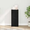 vidaXL Bufet Stejar Negru 30 x 30 x 70 cm Lemn compozit