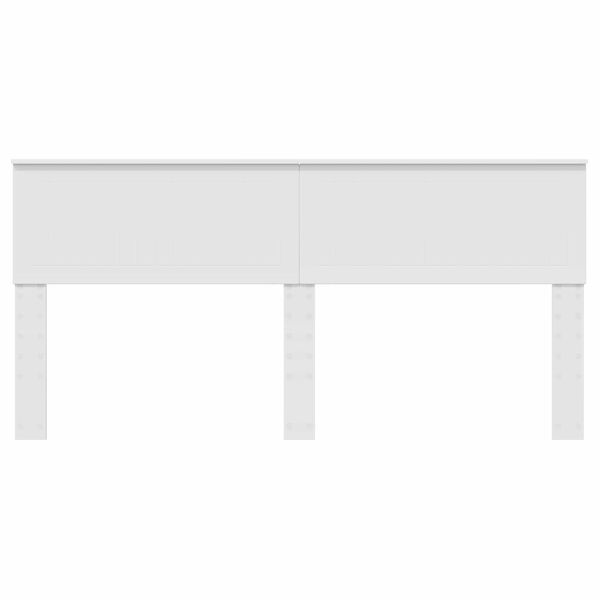 vidaXL Tăblie cap Alb 180 cm Lemn compozit