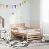 vidaXL Cadru de pat cu saltea Maro 80 x 200 cm Lemn de pin masiv