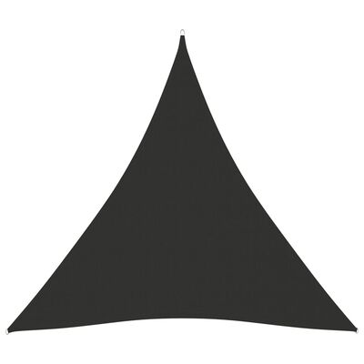 vidaXL Parasolar, antracit, 4x4x4 m, țesătură oxford, triunghiular