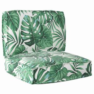 vidaXL Set de perne pentru palet Floral 2 pcs Model Frunză Verde